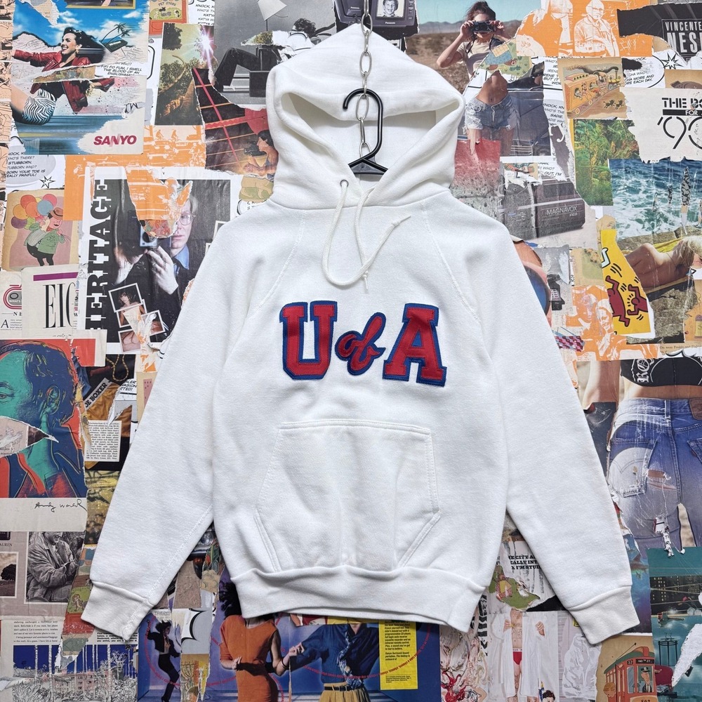 Vintage 80s Alabama Discus Athletic UofA‎ Pullover Hoodie Sweatshirt Heavyweight